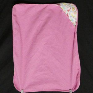 Pink hooded terry cloth towel, fruit hooded corner of towel, GUC